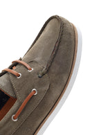 Men's Khaki Suede Leather Casual Shoes | Derimod