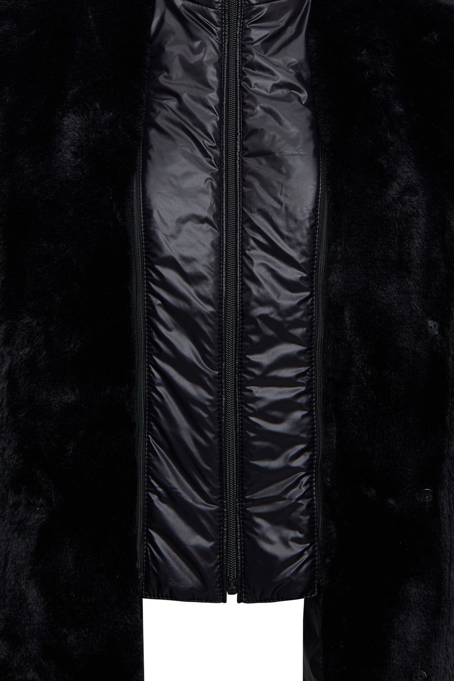 Alaska Women's Black Teddy Coat