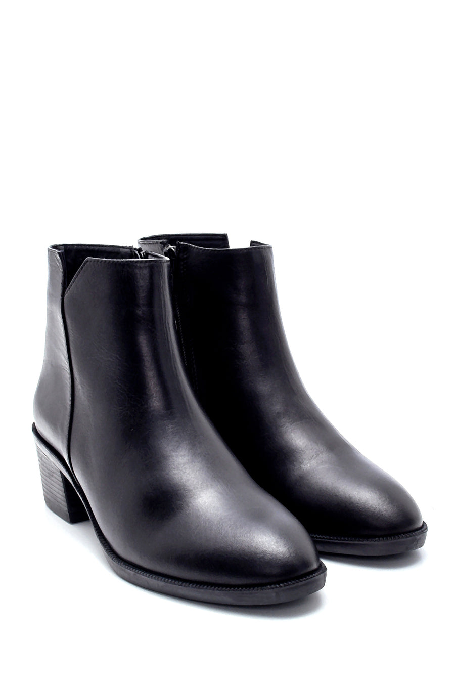 Women's Leather Heeled Boots