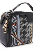 Women's Black Long Strap Printed Shoulder Bag | Derimod