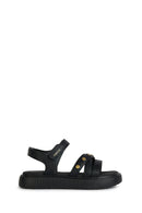 Geox Girls Black Kodette Strappy Leather Sandals | Derimod