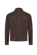 Clint Men's Brown Suede Double-Sided Leather Jacket | Derimod