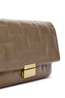 Women's Mink Long Strap Quilted Crossbody Bag | Derimod