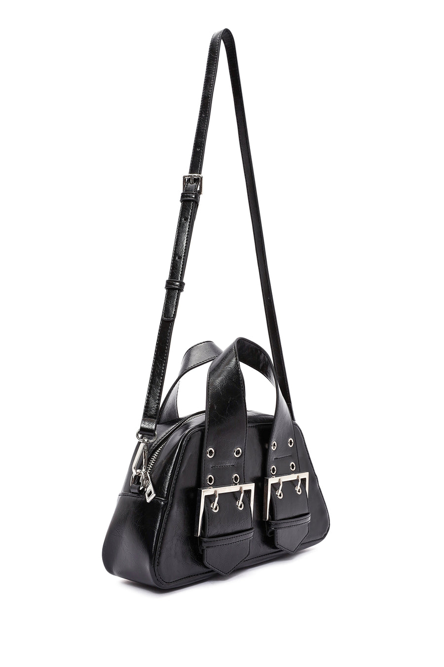 Women's Black Long Strap Shoulder Bag