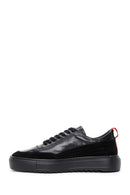 Men's Black Leather Thick Soled Sneaker | Derimod