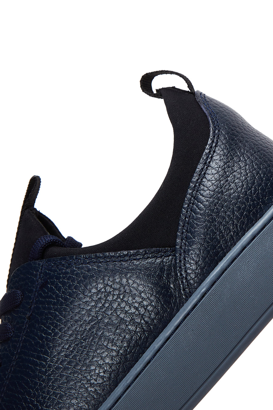 Men's Navy Blue Leather Sneaker