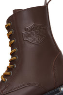 Harley Davidson Women's Brown Leather Rebel Boots | Derimod