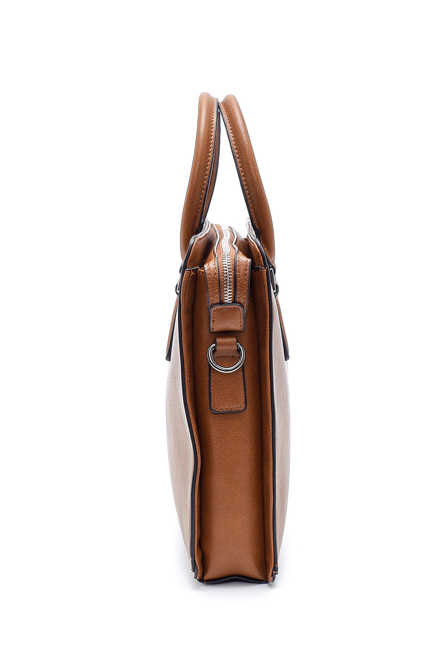 Men's Tan Long Strap Briefcase