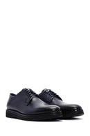 Men's Navy Blue Leather Casual Shoes | Derimod