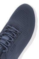 Geox Erkek Mavi Spherica Bağcıklı Kumaş Sneaker | Derimod