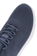 Geox Men's Blue Spherica Lace-Up Fabric Sneaker | Derimod