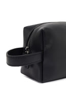 Men's Black Leather Mini Handbag | Derimod