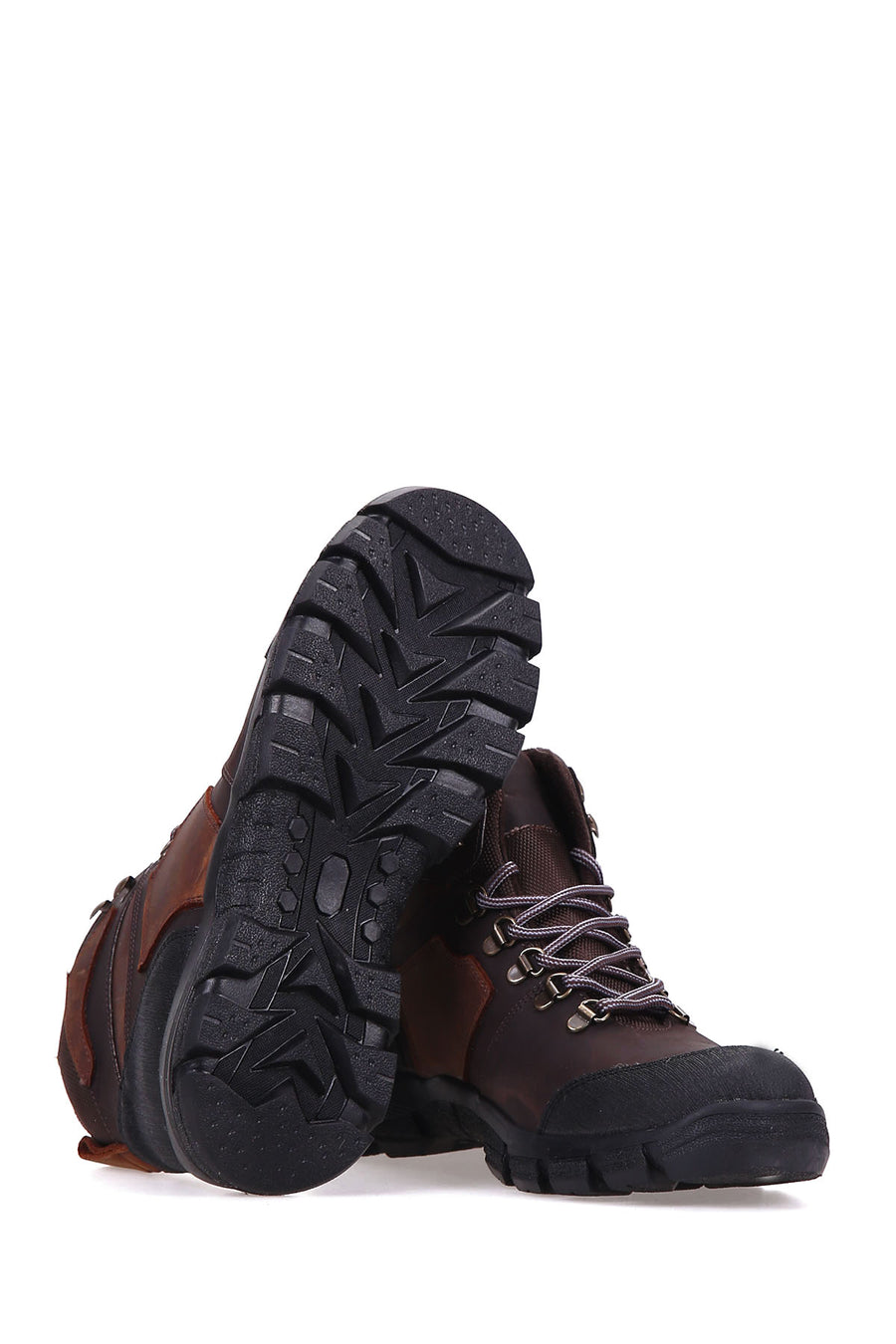 Lace-Up Men's Leather Boots
