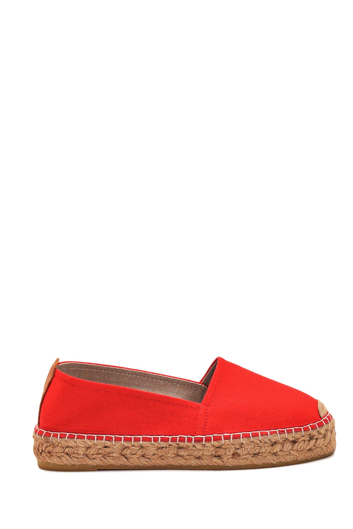 Kadın Kırmızı Hasır Taban Espadril 22SFD20656F | Derimod