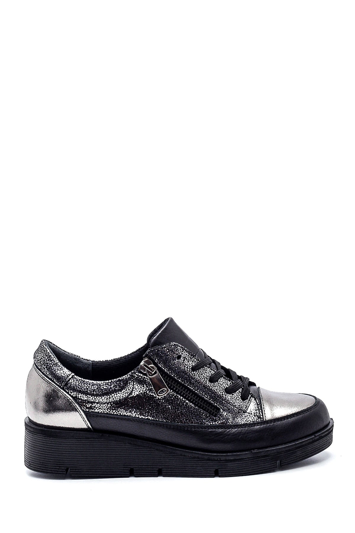 Women's Leather Zipper Shoes 21WFD370914 | Derimod
