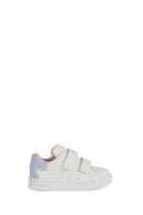 Geox Baby Girl White Eclyper Strappy Leather Sneakers | Derimod