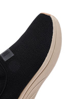 Derimod Zero Men's Black Thick Soled Fabric Sneaker | Derimod
