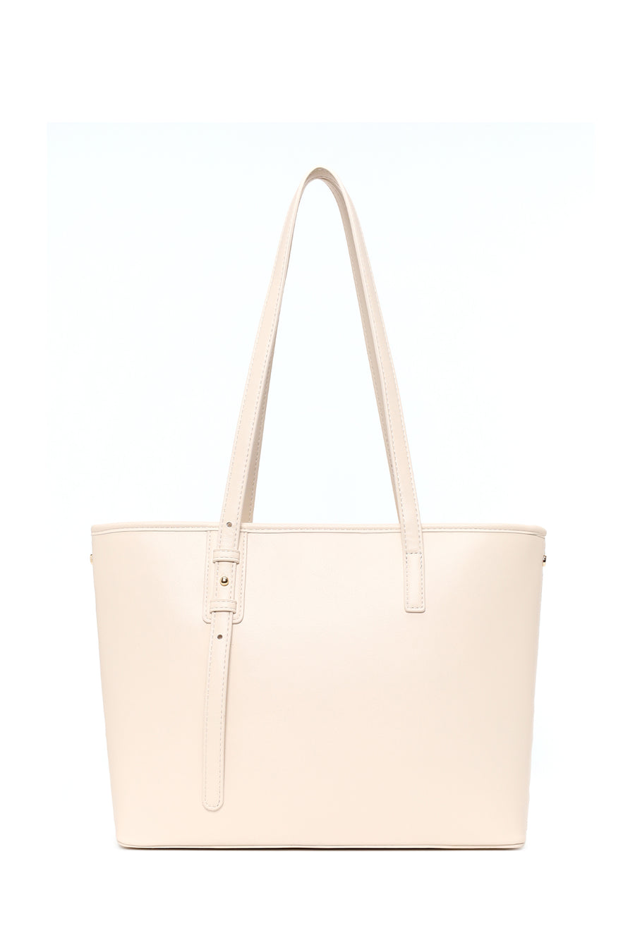 Woman Cream Long-Strap Braided Shoulder Bag