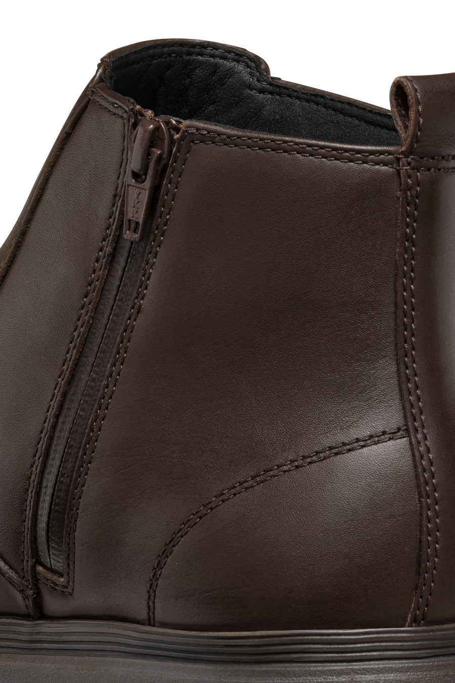 Geox Men's Brown Spherica Ec1 Abx Zippered Waterproof Leather Boots