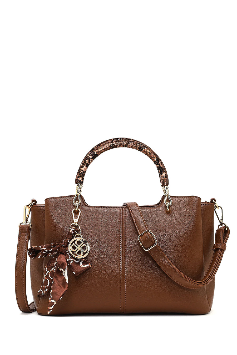 Woman Brown Long-Strap Accessory Shoulder Bag AB150004SV | Derimod