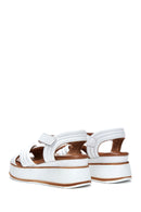 Women's Leather Wedge Heel Sandals | Derimod