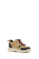 Geox Boy Beige Simbyos Abx Laced Waterproof Sneaker | Derimod