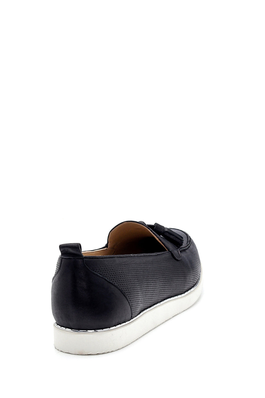 Kadın Deri Püskül Detaylı Loafer