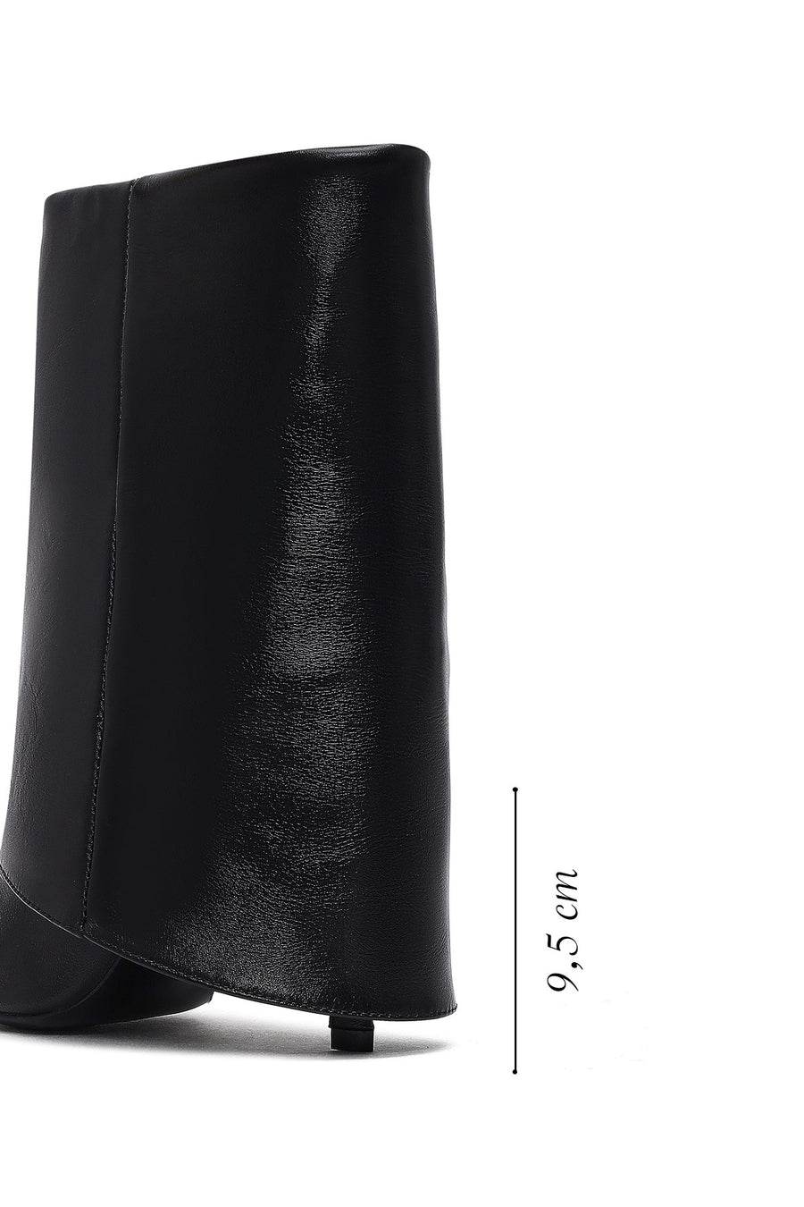 Woman Black Stiletto Heels Leather Boat