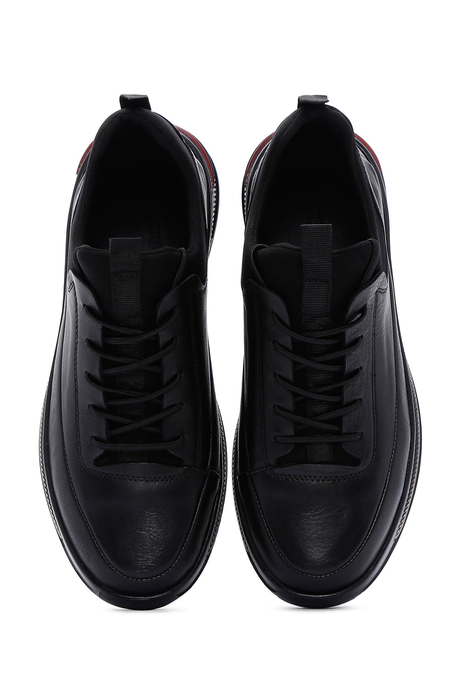 Men's Black Leather Sneaker