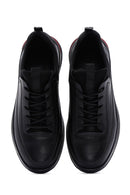 Men's Black Leather Sneaker | Derimod