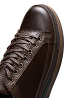 Men's Brown Leather Casual Sneaker | Derimod