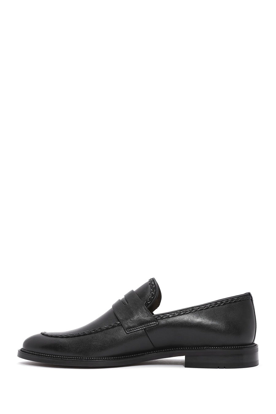 Men's Black Leather Classic Loafer