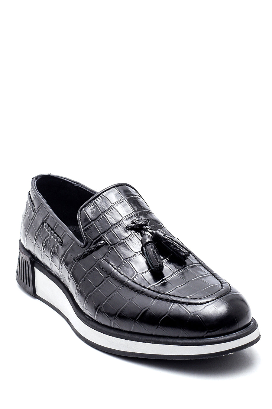 Erkek Deri Kroko Loafer
