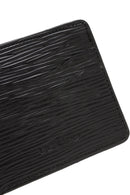 Men's Black Printed Leather Card Holder | Derimod