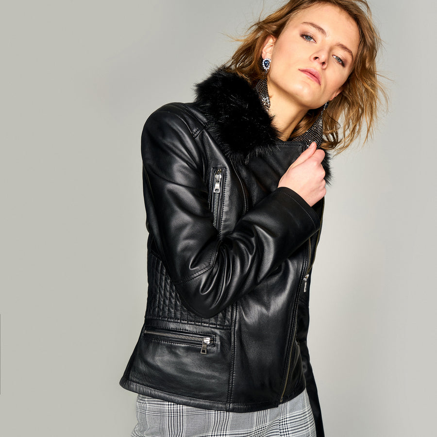 Maya Women's Leather Jacket