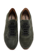 Men's Khaki Leather Oxford Shoes | Derimod