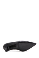 Women's Black Leather Low Heeled Shoes | Derimod