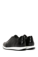 Men's Black Leather Sneaker | Derimod