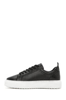 Men's Black Lace-up Leather Sneaker | Derimod