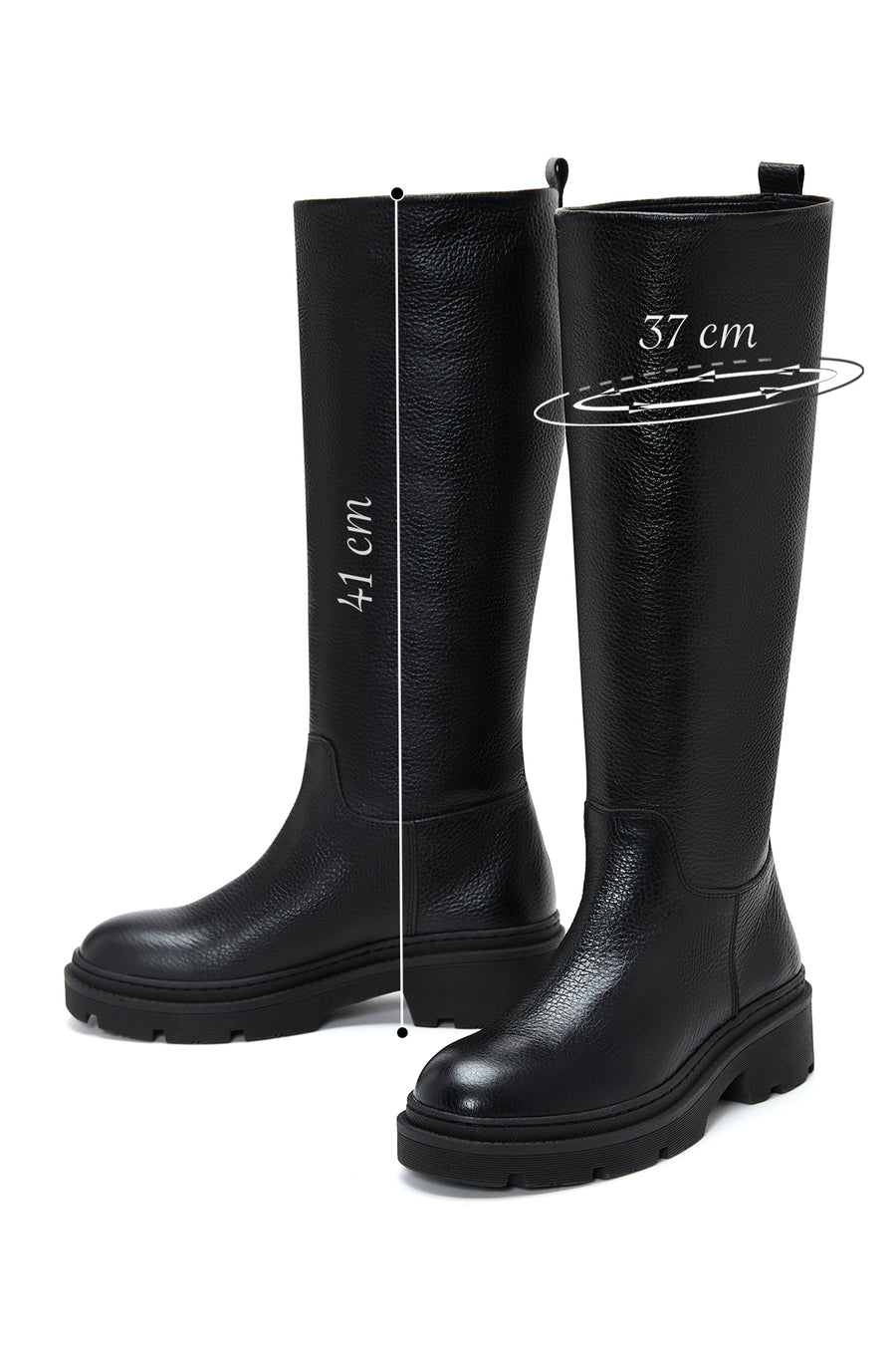 Women's Black Leather Boots