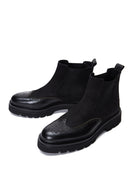 Men's Black Leather Chelsea Boots | Derimod