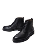 Men's Black Leather Classic Boots | Derimod