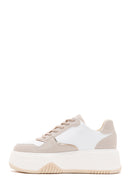 Women's Beige Thick Soled Sneaker | Derimod