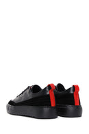 Men's Black Leather Thick Soled Sneaker | Derimod