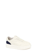 Erkek Beyaz Bağcıklı Deri Sneaker | Derimod