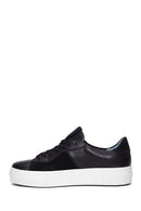 Women's Black Leather Sneaker | Derimod