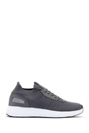 Men's Gray Thick Soled Sneaker | Derimod