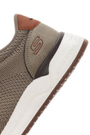 Skechers Men's Beige Corliss - Dorset Lace-Up Fabric Sneakers | Derimod