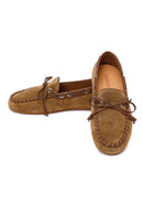 Women's Tan Suede Leather Loafer | Derimod