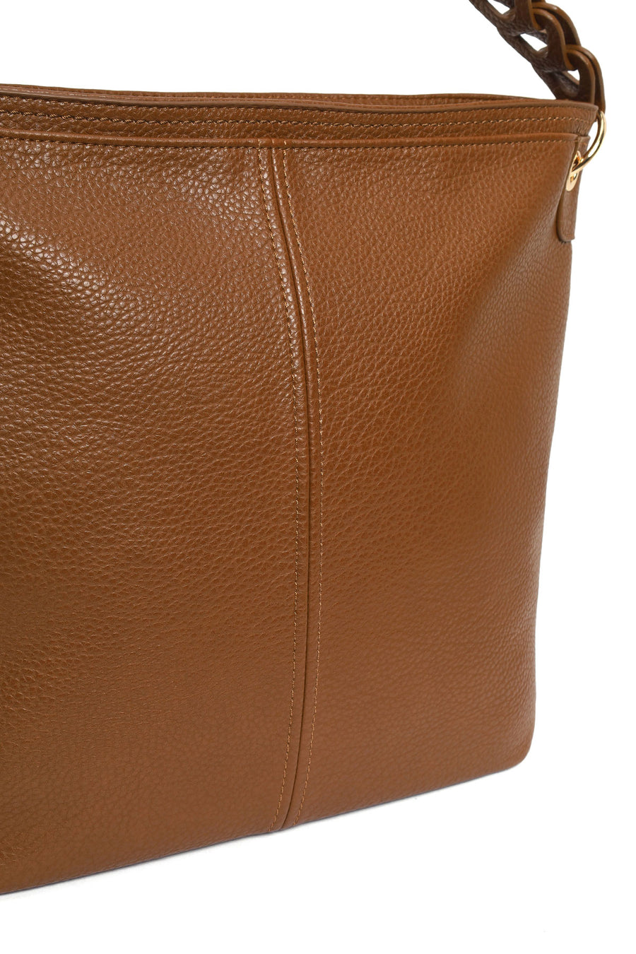 Woman Brown Long-Strap Shoulder Bag